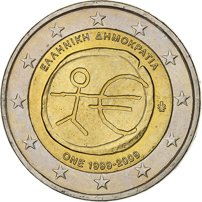 Grecja, 
            
               2 Euro, 
            
               European Monetary Union