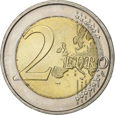 Belgia, 
            
               2 Euro, 
            
               European Monetary Union