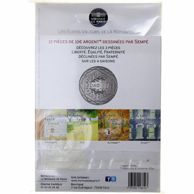 Francja, 
            
               10 Euro, 
            
               Sempé Égalité Été