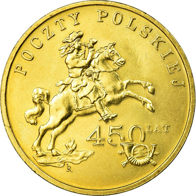 Moneta, 
            
               Polska, 
            
               450th Anniversary of the Polish Post