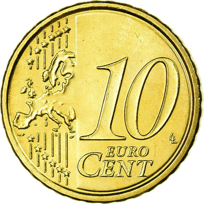 Włochy, 
            
               10 Euro Cent, 
            
               2008