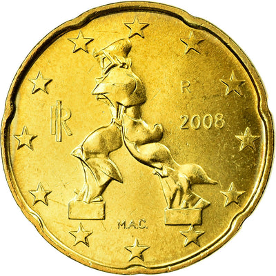 Włochy, 
            
               20 Euro Cent, 
            
               2008