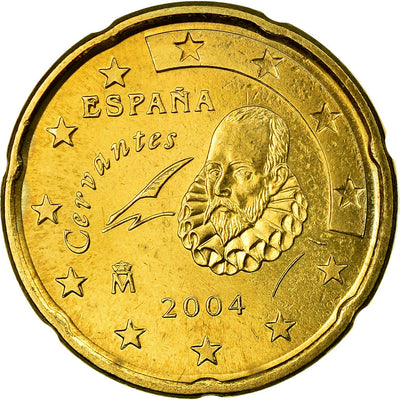 Hiszpania, 
            
               20 Euro Cent, 
            
               2004