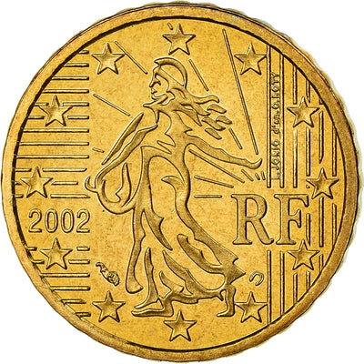 Francja, 
            
               10 Euro Cent, 
            
               2002