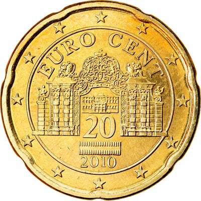 Austria, 
            
               20 Euro Cent, 
            
               2010