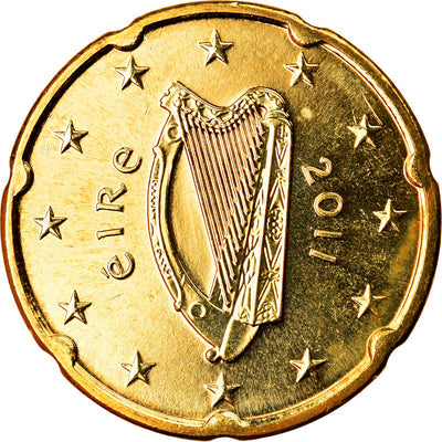 REPUBLIKA IRLANDII, 
            
               20 Euro Cent, 
            
               2011