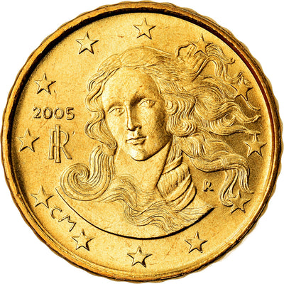 Włochy, 
            
               10 Euro Cent, 
            
               2005